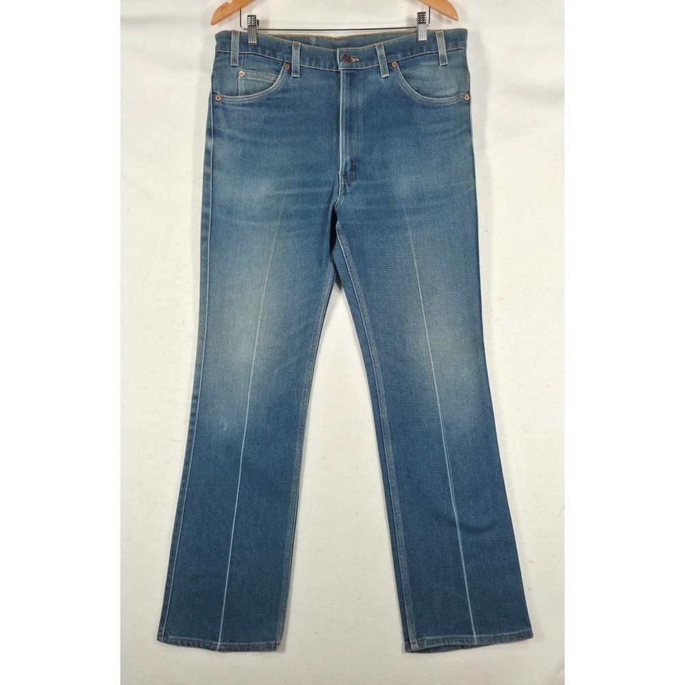 Vintage 90s Levis 517 Orange Tab Jeans Mens 38x34 Bootcut Made in USA 1995 Creas